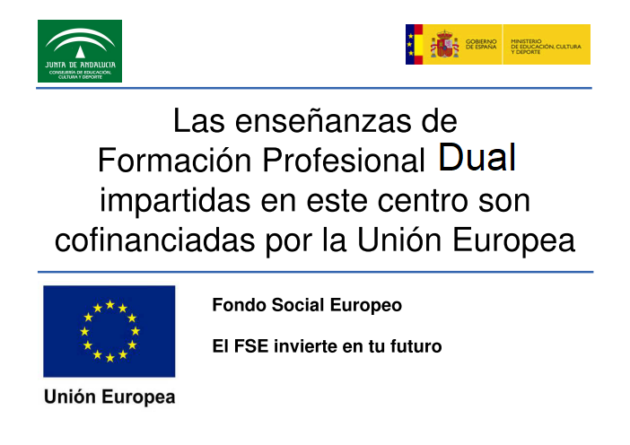 ADMISIÓN Y MATRICULACIÓN DE FPB Y FP Educación Andalucía Canarias y